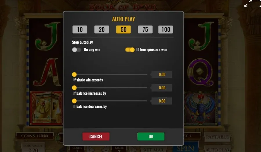 Book of Dead demo slot